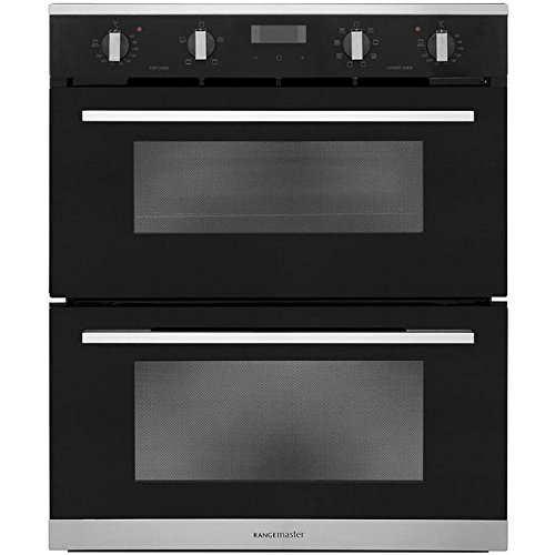 Rangemaster RMB7248BL/SS Built Under Double Oven - Black. Gives You Lots Of Cooking Functions
