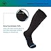 Wanderlust Everyday Use Graduated Compression Socks - Support Stockings for Men & Women - Black/Blue Large