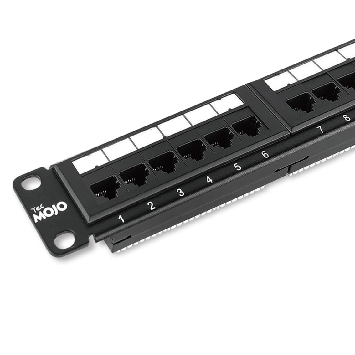 Photo 1 of Tecmojo 24 Port Patch Panel,1U Patch Panel,Cat6 Patch Panel,Network Patch Panel for Network Switch,Patch Panel For 19inch Server Racks And Network Cabinets,10G Support,Rack mount,With Cable Management