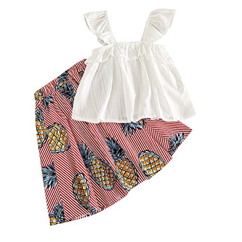 Algopix Similar Product 17 - SIN vimklo Kids Skirt Set Girls Wooden