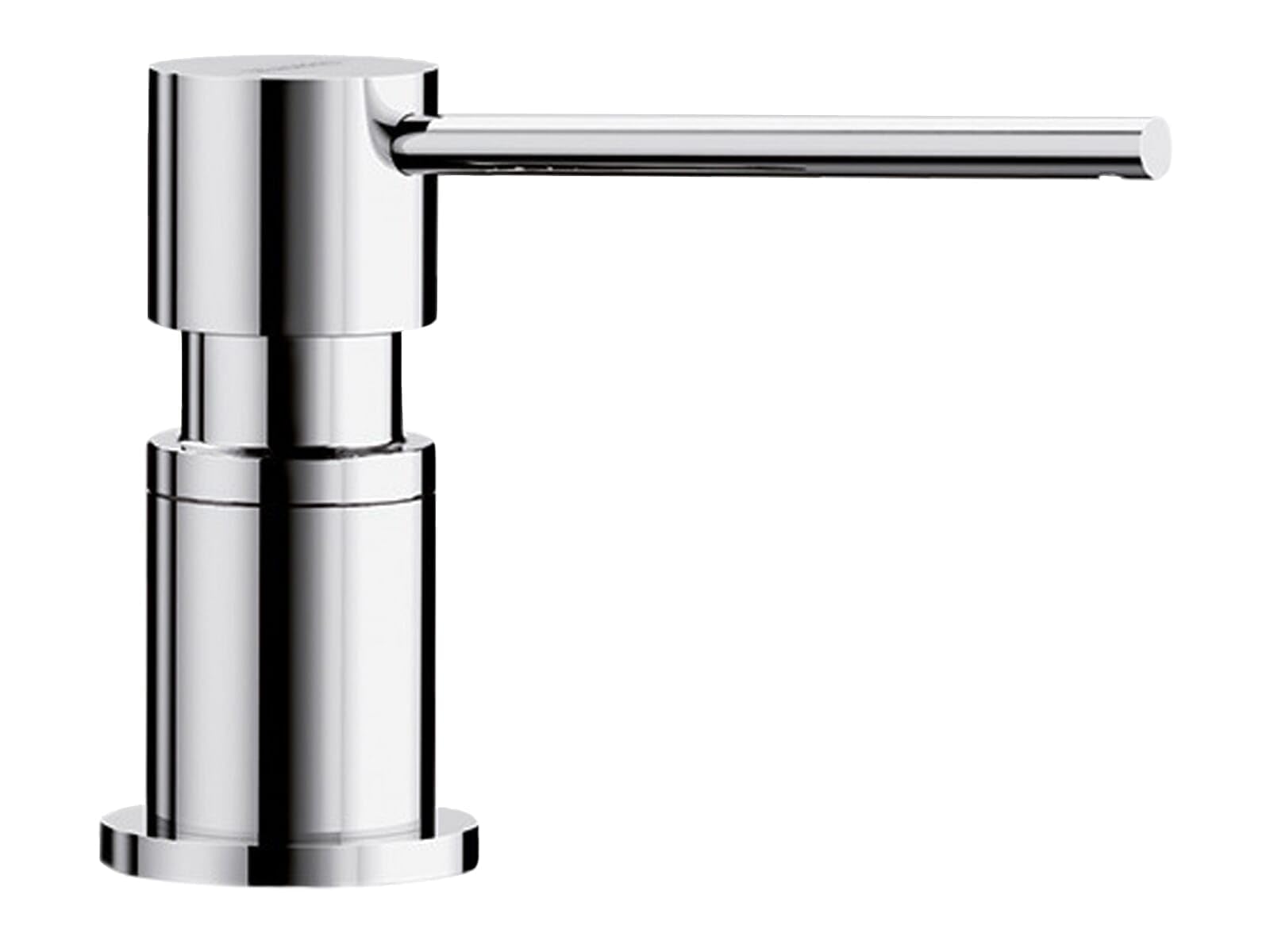 BLANCO LATO soap Dispenser in Chrome | Suitable for All BLANCO Kitchen Mixer taps | Convenient top Filling | Washing-up Liquid/soap Dispenser | 35 mm tap Hole | Bottle Volume 300 ml | Ø 4.5 cm