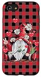iPhone SE (2020) / 7 / 8 Red Plaid Gnome Hippie