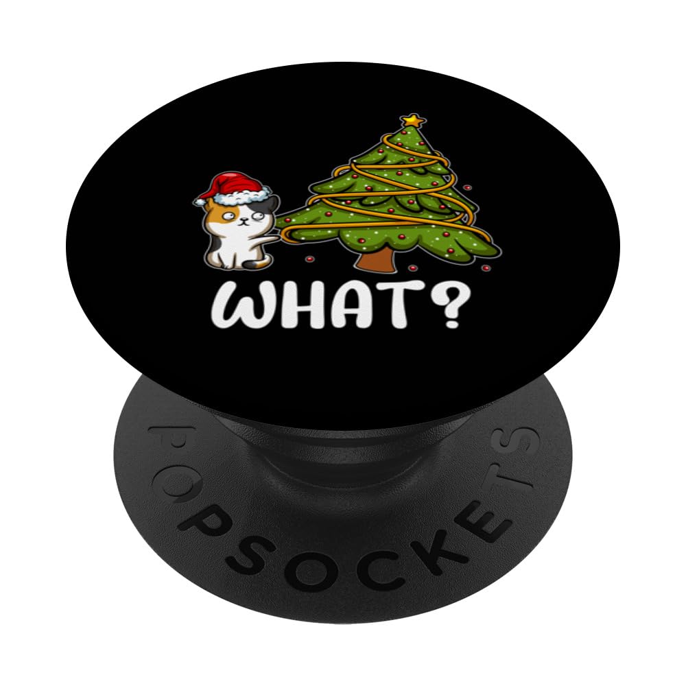 Merry Catmas Cat Christmas PopSockets Swappable PopGrip