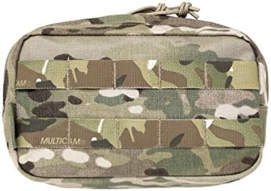 Warrior Assault Systems Zipped Horizontal MOLLE Pouch, MultiCam, Medium