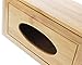 Le Juvo Bamboo Tissue Box Cover - Holds Most Rectangular Tissue Boxes, Modern Look and Finish - Wood Carved Design - 9.45 x 4.92 x 3.74 Inches