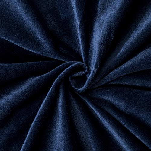 NTBAY Velvet Flannel Duvet Cover Set, 3 Pieces Zippered Comforter Cover