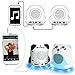 GOgroove Mini Cute Animal Battery Powered Portable Wired Speaker (Polar Bear) with LED Night Light Speaker for Kids - Passive Subwoofer, Built-in 3.5mm AUX Cable - Plug into Tablets, Phones, More