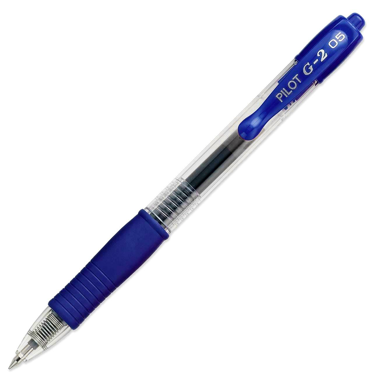 Pilot G205 Retractable Gel Rollerball 0.5 mm Tip - Blue, Single Pen