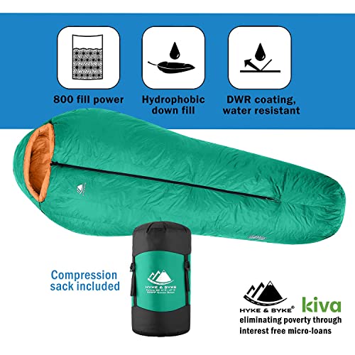 Hyke & Byke Antero 0 F Hiking & Camping Hammock Sleeping Bag 4 Season