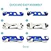 Key Organizer - Smart & Compact Key Holder | 2-24 Keys | 5 in 1 Multitool: Keychain, LED Light, Bottle Opener, Mini Wrench & Smartphone Stand + Key Loop & Expansion Pack (Gold)