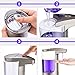 KIDUN Automatic Soap Dispenser, Touchless Automatic Hand Sensor Soap Dispenser, Infrared Motion Sensor Stainless Steel Dish Liquid Hands Free Soap Dispenser for Bathroom & Kitchen