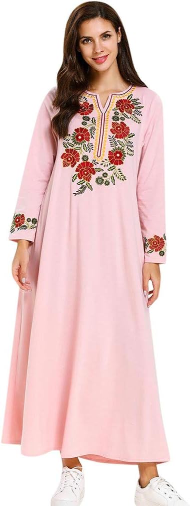 Vintage Kaftan for Women - Women Muslim Islamic Abaya Dress Clothing