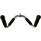 qibylift Barbell Lat Pull Down Tricep Press Down Cable Attachment | For Cable Machines, Lat Pull Down Cable Machine Attachments, Tricep Press Down Bar, Revolving Straight Curl Pulldown Bar