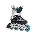 K2 Skate Women's Alexis Pro 84 Inline Skates, White/Blue/Gold, 9