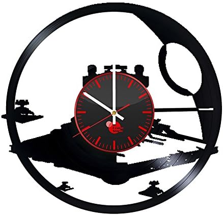 Star Wars Movie Ship Vinyl Record Wall Clock - Decorate your space with Modern Art Ideas - Best birthday unique gifts for girlfriend and boyfriend