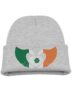 Hands Of Irish Heart Funny Kids Boys Beanie Hat Knit Caps Warm Skull Caps