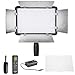Neewer LED 500 Ultra High Power Dimmable Video Light with Built-in LCD Panel with Remote Control for Canon, Nikon, Pentax, Panasonic, Sony, Samsung, Olympus and Other Digital DSLR Cameras