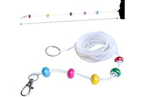 SINCERE NUTRITION Brock Beaded String – Vision Convergence Training with 5 Sliding Beads – Coordination & Focus Training for Sports & Activities and more, 10 foot