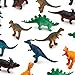 Kicko 96 Pieces Mini Vinyl Dinosaur Set 2-inch - Animal Action Figures Assortment Toy for Kids, Play, Decoration, Prize, Party Favor