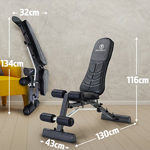 Marcy Deluxe Foldable Utility Bench Gym Equipment - SB 