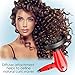 NITION Ionic Hair Dryer with Diffuser Attachment 1875 Watt Ceramic Negative Ion Blow Dryer Cool Shot Button 3 Heat/2 Speed Settings for Quick Drying,Compact size Lightweight,Red