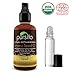Organic Tamanu Seed Oil & Roller, Cold Pressed & Unrefined For Skin, Nails, Face & Hair by Pursito 4 Ounce, Foraha Nut Seed Oil, Certified Organic