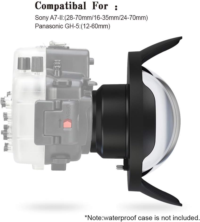 Sea frogs 8" Dry Dome Port for A6xxx series Salted Line & Sony a7 II(28-70mm/16-35mm/24-70mm) Panasonic GH5 (12-60mm) waterproof housing 40M/130FT - Image 5