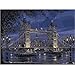 Paint by number Kit for Adults Beginner Landscape DIY Oil Painting on Linen Canvas with Brush Paints Pigment No Blending No Mixing fantastic Pictures Painting London Tower Bridge 16x20 Inch Frameless
