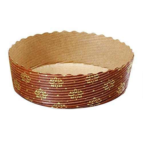 Tortina Tart Mold Use It For Your Chocolate Cakes Or Jelly Tarts! Apple Pie, Cherry Pie And Kind Of Pies Color Brown With Gold Floral Design Size 4 