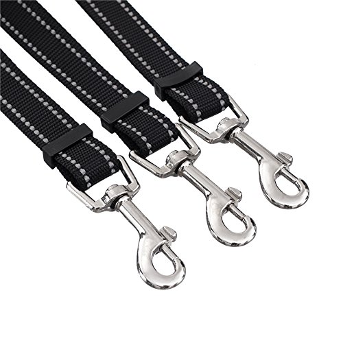 image for cocopet Night Version Heavy Duty 3 Way Dog Coupler Braid Leash No Tang