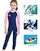 DIVE & SAIL Kids One Piece Long/Short Sleeve Swimsuit Sun Protection Sunsuit