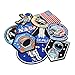 Riao-Tech 10pcs NASA Space Pilot Embroidered Patch Set, Sew On/Iron On Patch Applique Patches