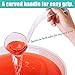 Fit Meal Prep Plastic Punch Bowl Ladle - Clear Serving Spoon for Dressings, Soup, Sauce, Fruit Juices in Cocktail Parties Banquets Catering, Disposable Commercial Grade Acrylic Scoop [Pack of 4] 5 oz