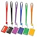 ID Badge Card Holder, Name Badge Holder with Lanyard, Neck Lanyard id Holder for Women Men, Coolrunner 2-Sided PU Leather Vertical Business Card Holder Vertical/Horizontal (2.8