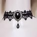 Lefinis Handmade Gothic Lolita Retro Lace Slave Bracelet Wristband Ring, Necklace Set