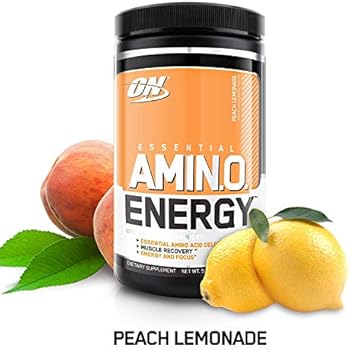 Optimum Nutrition Amino Energy with Green Tea and Green Coffee Extract, Flavor: Peach Lemonade, 30 Servings, 9.5 Ounce (Pack of 1)