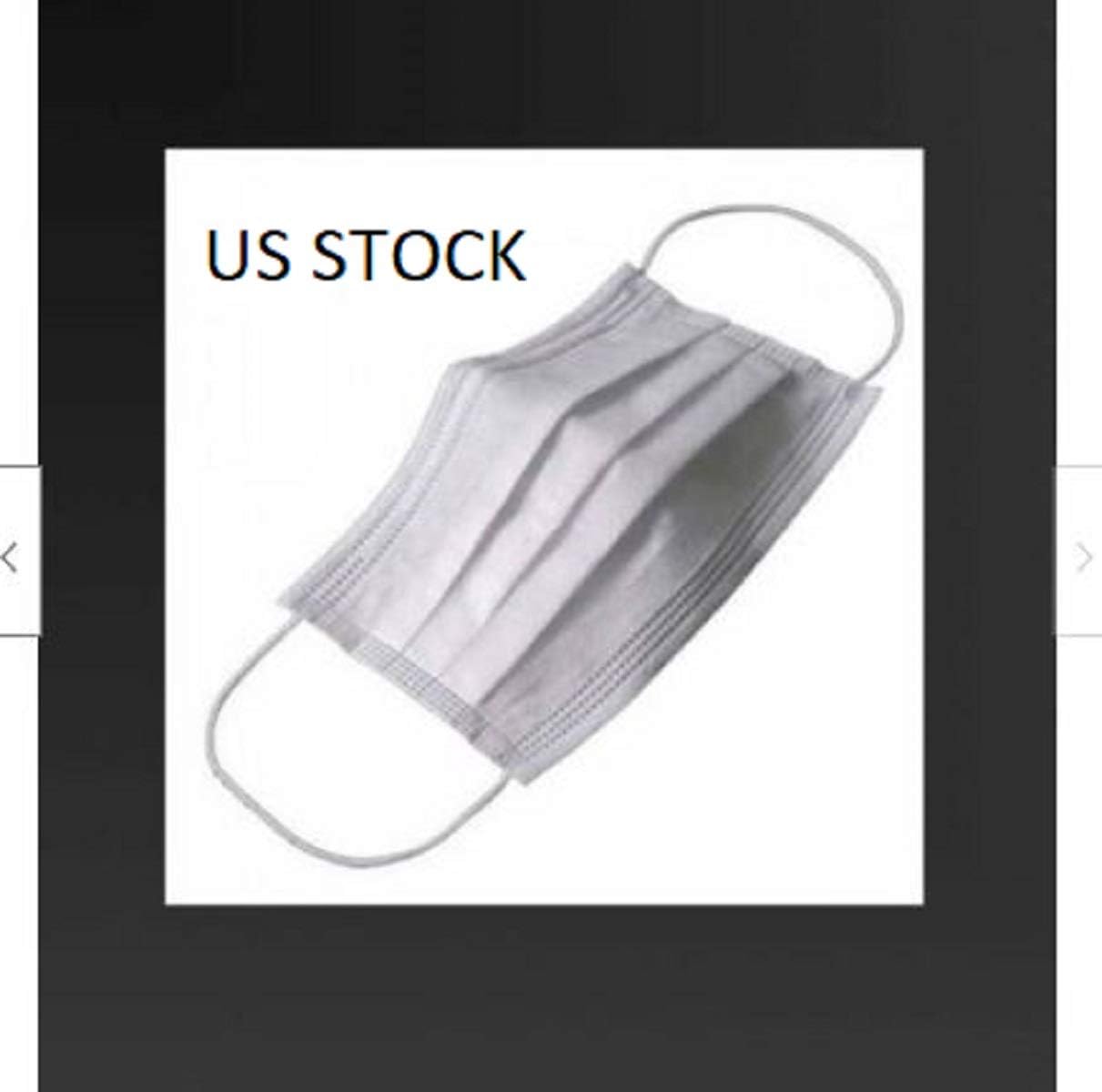 Preciashopping US 20pcs Disposable Surgical Face Mask Anti-Dust Anti-smog Ear Loop Mouth Mask