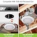 12 Pack 5/6 Inch Dimmable LED Disk Light Flush Mount Recessed Retrofit Ceiling Lights, 15W=120W, CRI90, 1050lm, 3000K Warm White, Installed in Junction Box or Recessed Can, ETL Listed