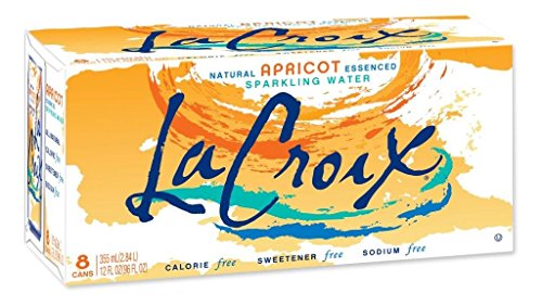 LaCroix Sparkling Water, Apricot, 12oz Fl Oz (Pack of 8)