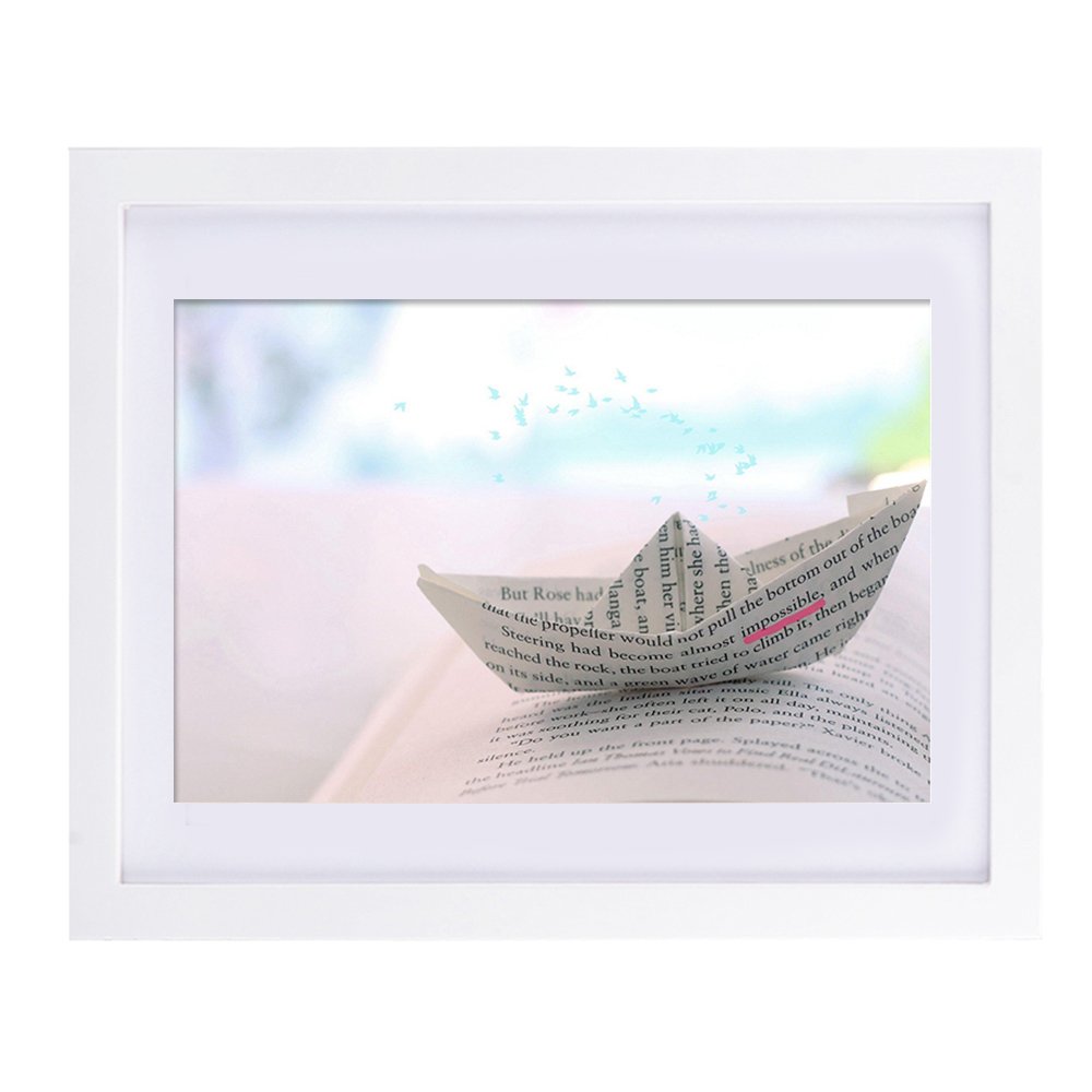 Picture Frame 11x14, Alotpower Wall Hanging Picture Frame Made to Display 8x10 with Mat