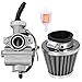 QKPARTS for TAOTAO 110CC ATA110 B D F L ATV CARBURETOR ASSEMBLY CARB W/AIR & FUEL FILTER