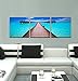 Wieco Art Blue Ocean 3 Piece Giclee Canvas Prints Wall Art Paintings for Living Room Bedroom Home Decorations Modern Stretched and Framed Seascape Artwork Grace Sea Beach Pictures Printed on Canvas