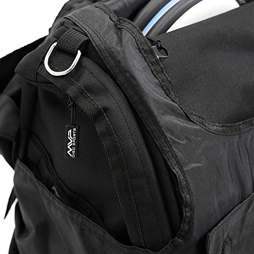 MVP Disc Sports Voyager Pro Backpack Disc Golf Bag with Forcefield Rainfly - Slate
