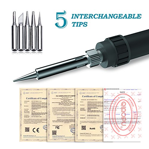 Best Soldering Iron Kit, Full Set 70W 110V Adjustable Thermostat