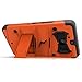 ZIZO Bolt Series HTC Bolt with [Screen Protector] Kickstand [Military Grade Drop Tested] Holster Belt Clip (Orange/Black)