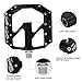 FOOKER Bike Pedals Non-Slip Aluminum Alloy MTB Mountain Bike Pedals 3 Bearing 9/16