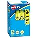 Avery Hi-Liter Desk-Style Highlighters, Smear Safe Ink, Chisel Tip, 12 Fluorescent Yellow Highlighters (24000)