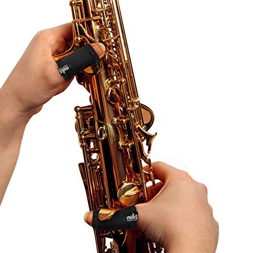 NUBS Thumb Protectors for Sax, Oboe, Clarinet and Woodwind, Padded Thumb Sleeve Rest Cushion with Added Compression - Protection From Painful Bruising and Blisters (Small) - Thumbnail 7