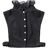 YAKEFJ Women’s Half Shirt Blouse Fake Collar Detachable Dickie