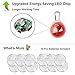 beslove 6Pcs Clip-On Pet Cat Dog Collar LED Lights, Upgraded Weather Resistant Shockproof LED Safety Night Walking Light, ID Tag and 12Pcs Batteries Included